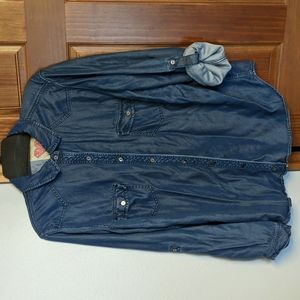 Denim look Button Down